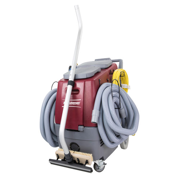 Total Restroom System Commercial Bathroom Cleaner loaded with wand, spray gun, and hoses