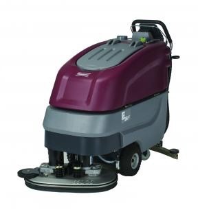 cleaning with floor scrubbers