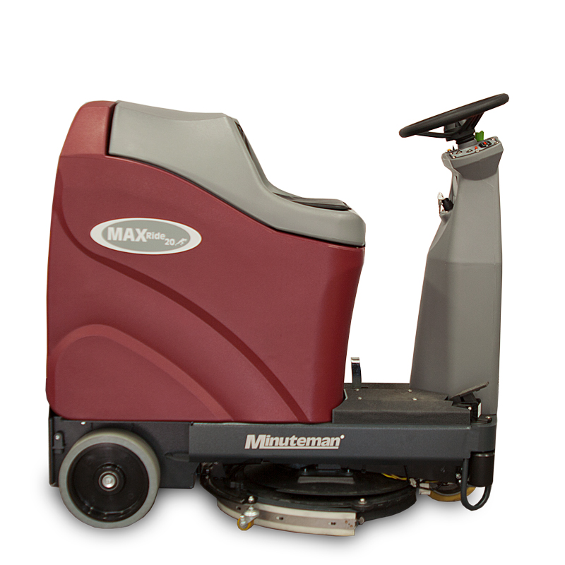 Right side of the Max Ride 20 Automatic Floor Scrubber from Minuteman
