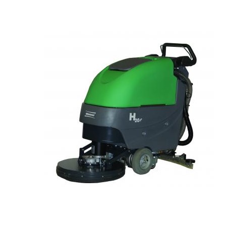 Cleaning Equipment Alongside Floor Scrubber